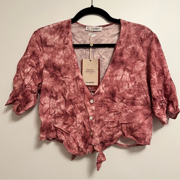 Pull & Bear tie n dye crop top - Picture 3 of 4